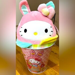 Hello Kitty Easter Bucket & Squishmallow